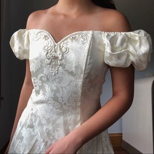 SOLD Gunne Sax Brocade Pearl Dress